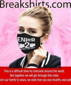 Class Of 2020 Face Masks - The Year Shit Got Real Cloth Face Mask