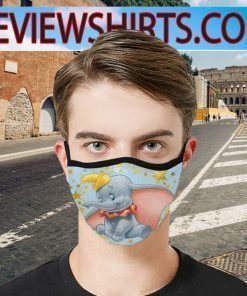 Dumbo gold star vinyl Face Mask