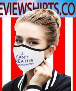 I Can't Breathe Face Mask RIP George Floyd Face Mask