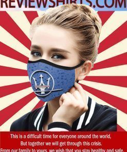 Logo Car Maserati Face Mask