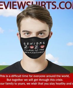 Seniors 2020 Quarantine Reusable Face Mask Class of The Quarantined Sublimation Washable Adult Face Mask Class of 2020