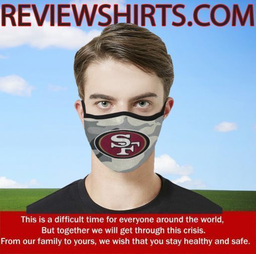 Camo San Francisco 49ers 2020 Face Mask