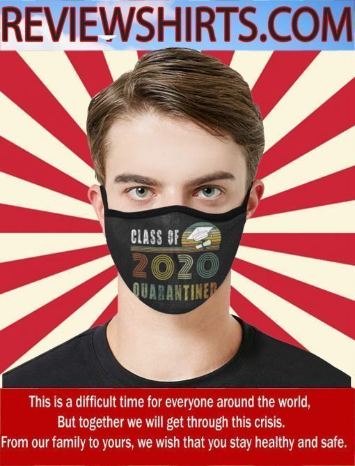 Class Of 2020 Quarantined Face Masks - vintage Class In Quarantine Cloth Face Mask