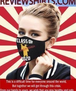 Class Of 2020 quarantined graduation senior Cloth Face Mask