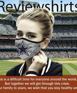 Dallas Cowboys Camo High Quality Face Mask