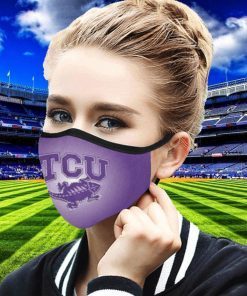 Logo TCU Horned Frogs football Cloth Face Mask