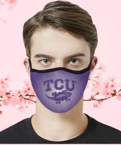 Logo TCU Horned Frogs football Cloth Face Mask