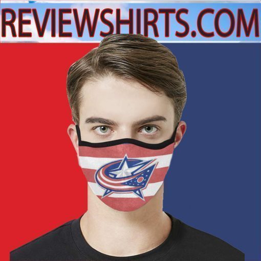 Columbus Blue Jackets Flag US High Quality Face Mask