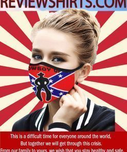 CowBoy Up Flag US CLoth Face Mask