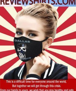Dallas Cowboys Face Mask - Fan Dallas Cowboys Skull 2020 Cloth Face Mask