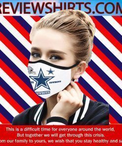 Dallas Cowboys Logo Face Mask - Dallas Cowboys Football Team NFL