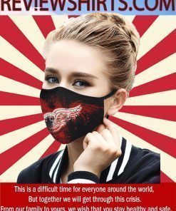 Detroit Red Wings Flag US Cloth Face Mask