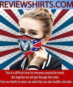 Dodge logo on rebel CLoth Face Mask