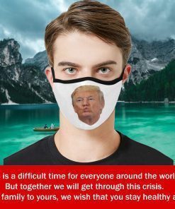 Donald Trump Face Mask Activated Carbon - Antibacterial Fabric