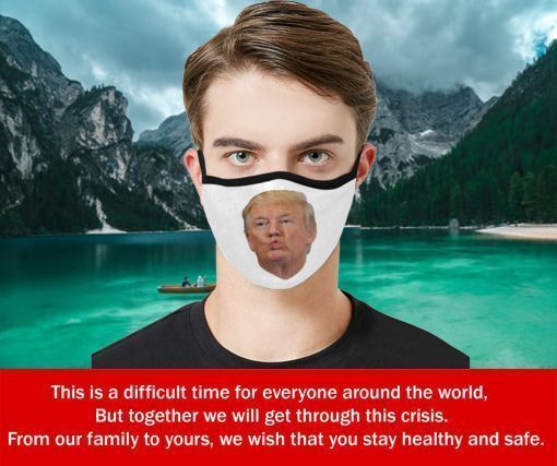 Donald Trump Face Mask Activated Carbon - Antibacterial Fabric