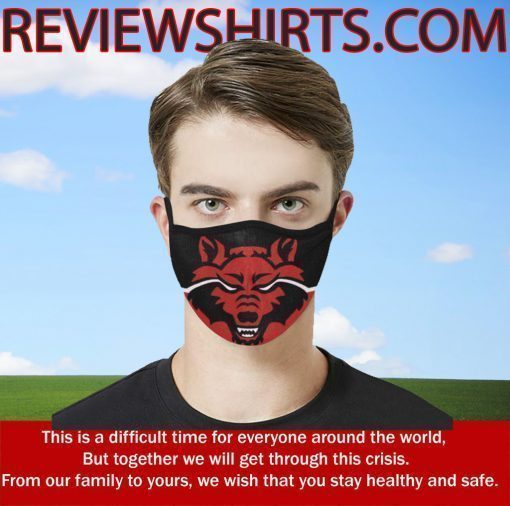 ARKANSAS UNITED STATE RED WOLVES CLOTH FACE MASK