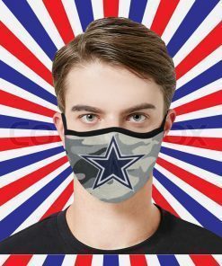 Face Mask USA Dallas Cowboys Camo 2020