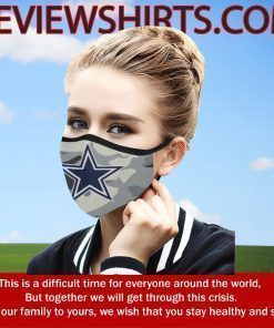 Face Mask USA Dallas Cowboys Camo 2020