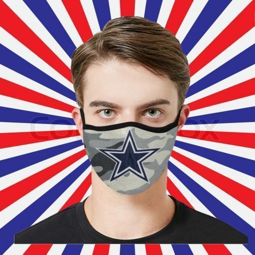 Face Mask USA Dallas Cowboys Camo 2020