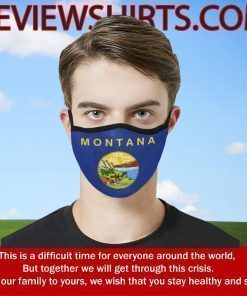 Flag Of Montana State Cloth Face Mask