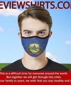 Flag Of Vermont State Cloth Face Mask