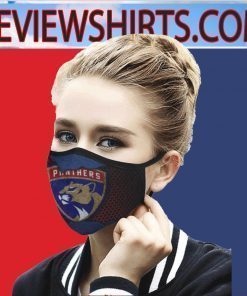 Florida Panthers Face Mask Activated Carbon - Logo Florida Panthers - Flag US 2020