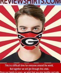 Georgia Bulldogs Rebel Flag 2020 CLoth Face Mask