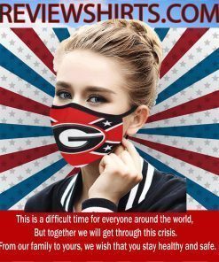 Georgia Bulldogs Rebel Flag 2020 CLoth Face Mask