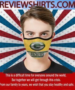 Green Bay Packers Cloth Face Mask - SARS CoV-2
