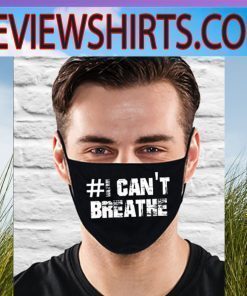I Can't Breathe Face Mask Washable Black Lives Matter Cotton Face Mask Reusable
