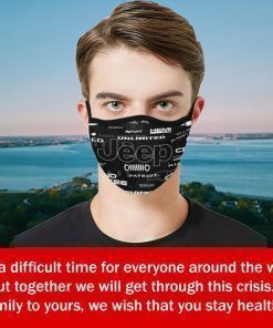 Jeep Logo wrangler Face Mask – Filter Face Mask US