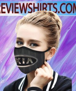 KIA Glitter Logo, Cars Brands Face Mask
