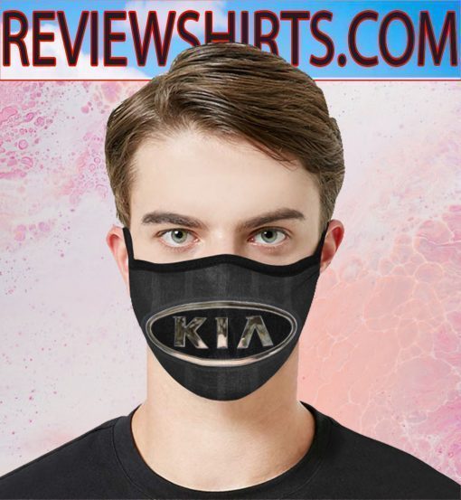 KIA Glitter Logo, Cars Brands Face Mask