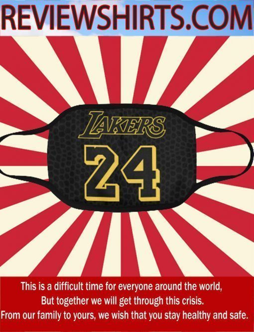 Kobe Bryant 24 Cloth Face Mask US - Logo Lakers