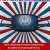 HONDA LOGO CLOTH FACE MASK - HONDA HIGH QUALITY