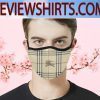 Logo Burberry Face Mask with Activated Carbon