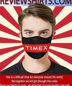 Logo Clock Timex Face Masks