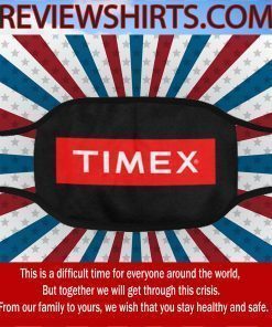 Logo Clock Timex Face Masks