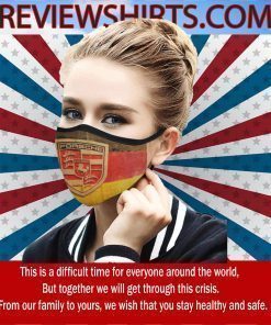 Porsche Black Car Face Mask