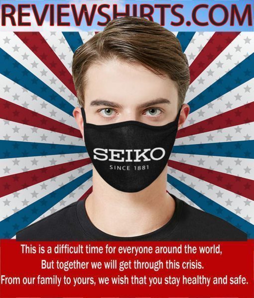 Logo Clock SEIKO 2020 Face Mask