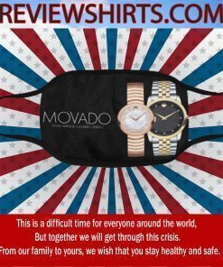 Logo Clock Movado trademark Face Masks