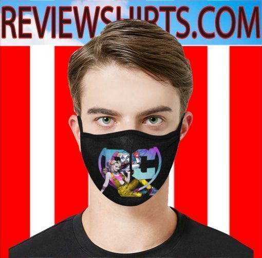 clown girl Harley Quinn Face Mask DC