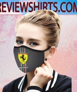Logo Ferrari Car Face Masks
