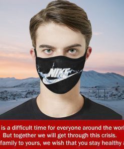 Logo Nike Face Mask Antibacterial Fabric For Sale