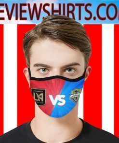 Los Angeles Football Club VS Seattle Sounders FC Face Mask