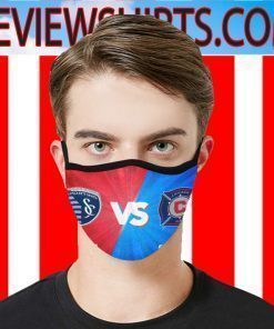 FC Sporting Kansas City VS Chicago Fire Face Masks