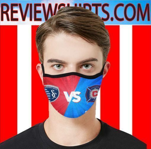 FC Sporting Kansas City VS Chicago Fire Face Masks