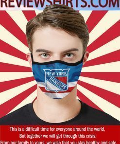 New York Rangers Cloth Face Mask Flag US