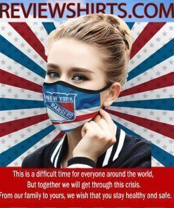 New York Rangers Cloth Face Mask Flag US