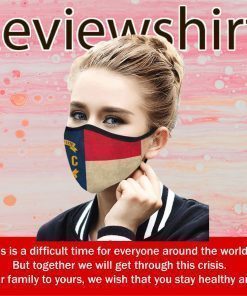 North Carolina State Flag Cloth Face Mask